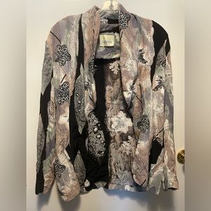 Vintage Sapphire Shirt & Skirt Set